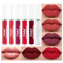 Pintalabios Mate Set de maquillaje de brillos de labios Lápiz labial líquido resistente al agua Brillo de labios profesional de larga duración volumin en oferta