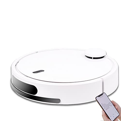 KAPLAR Aspiradora Robot, Limpiador de Barrido Inteligente con succión de 2000 Pa Caja de Polvo de 450 ml Espesor de 10 cm Recarga automática Diseño an