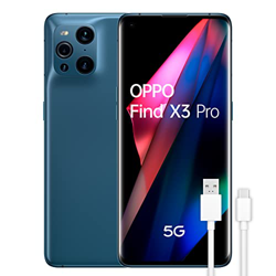 OPPO Find X3 Pro 5G - Teléfono Móvil libre, 12GB+256GB, Cámara 50+50+13+3 MP, Smartphone Android, Batería 4500mAh, Carga Rápida 65W, Dual SIM, Cable U en oferta