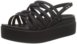 Crocs Brooklyn Sandalias de cuña con Tiras Bajas, Mujer, Negro, 38/39 EU características