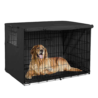 Richolyn Funda para caseta de Perro,Cubierta para caseta de Perro para jaulas de Metal para Perros | Cubierta para caseta de Perro con Protector Solar