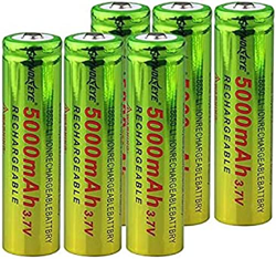 3.7v 5000mah18650 Li-Ion Oplaadbare Batterij Met Hoge Capaciteit, Gebruikt Voor Zaklamp Mini Fan Koplamp Zaklampen Power Bank Led-verlichting 6 Stuks, en oferta