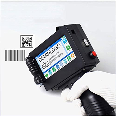 Impresora de código de inyección de Tinta portátil de Alta definición, Impresora de inyección Tinta portátil Secado rápido Pantalla táctil 4,3 Pulgada