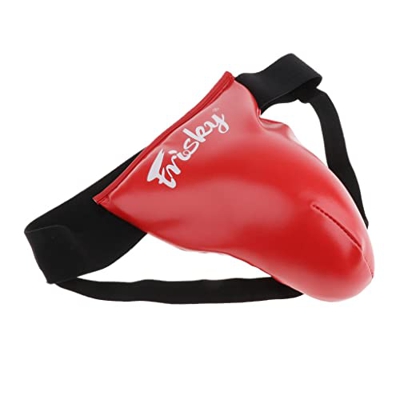 kowaku Boxeo en taindia Thai Groin Y de Boxeo Abdominal Equipo de Protección de Boxeo, Rojo, S