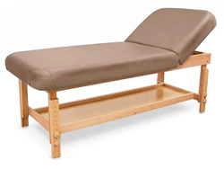 QUIRUMED Camilla de Madera SPA con Respaldo Marrón Claro en oferta