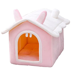 Hanging Cabaña para Perros - Relleno Suave de Felpa esponjosa Resistente al Agua para Perros | Casa para Mascotas Amplio Espacio Interno Camas para Ma características