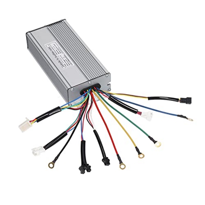 Pwshymi Conjunto de controlador sin escobillas de onda sinusoidal, sistema de conversión de bicicleta eléctrica de alta dureza 30A para motor de 1000 