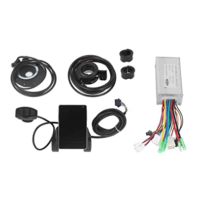 Pwshymi Conjunto de controlador de motor de bicicleta eléctrica, kit de conversión de bicicleta eléctrica registro de datos de disipación de calor par