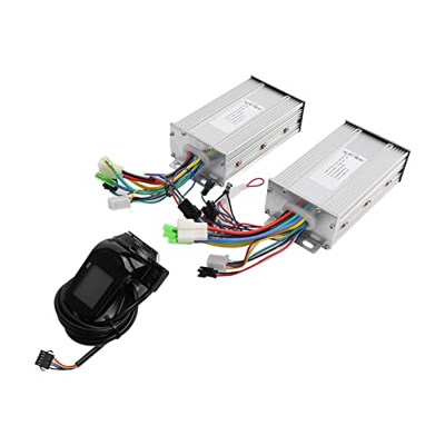 Controlador sin Escobillas, Controlador sin Escobillas para Bicicleta Eléctrica Pantalla LCD Unidad Dual Rendimiento a Prueba de Agua Fácil Instalació