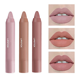 Jeputane 12 Colors Matte Lipstick Pen, Velvet Matte Crayon Lipstick Set, Waterproof Long-Lasting Moisturizing Lipstick Crayons, Lip Liner, Non-Stick L características