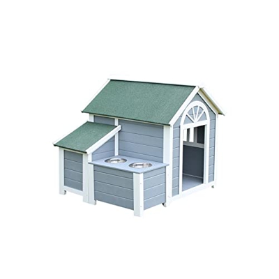 Caseta gato Casa for perros al aire libre, perrera for mascotas al aire libre, cuatro estaciones, casa universal for perros, perrera grande for perros
