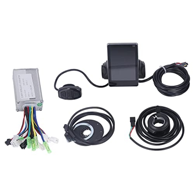 Pwshymi Kit de modificación de bicicleta eléctrica, kit de controlador de bicicleta eléctrica impermeable 15A buena disipación de calor con panel S6 p