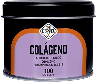 Colágeno con Ácido Hialurónico + Coenzima Q10 + Vitamina C, A, D y B12 + Zinc | 100 cápsulas | 750 mg | Skincare - Belleza | Colágeno para las Articul