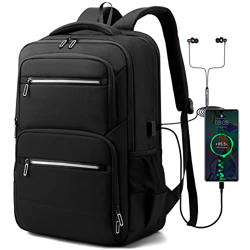 Xnuoyo Mochila para Portátil 17,3 Pulgadas, Mochila Hombre Grande Unisex Mochila Para Ordenador Portátil Mochila Escolar para Casual Negocio Trabajo D en oferta