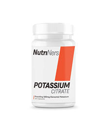 Potasio Puro - Citrato de Potasio - Cápsulas de Alta Concentración - Potasio Cápsulas Veganas y Potentes - Ayuda al Sistema Muscular y Nervioso - 30 C precio