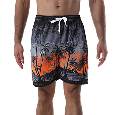 Mermaid Bañadores Hombre Shorts, Pantalones Cortos de Playa de Verano, Shorts de Baño de Secado Rápido para Natación Vacaciones y Surf, Talla M-3XL