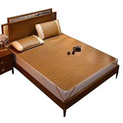 Colchoneta de Dormir Colchón para Verano,Estera de Enfriamiento de Bambú,Enfriamiento para Camas,Refrescante Plegable,Mantener a Las Personas Frescas, en oferta