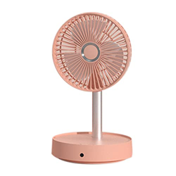 Ventilador de Pie Oscilante con Control Remoto, Ventilador USB Telescópico Plegable Portátil con Batería Recargable de 7200mAh, Ventilador de Pedestal precio