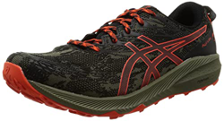 Asics Fuji Lite 3, Trail Running Shoe Hombre, Mantle Green/Cherry Tomato, 42.5 EU en oferta