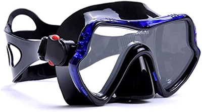 Buceo Snorkeling Profesional Skuba Buceo Visión Amplia Equipo De Deportes Acuáticos Gafas De Buceo Subacuáticas para Buceo (Azul)