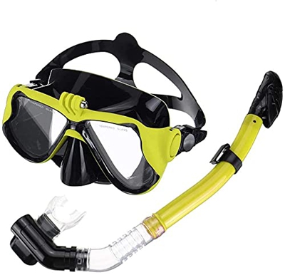 Buceo Buceo Buceo De Cara Completa Snorkel Scuba Natación Conjunto De Esnórquel Seco Respiración Libre Correa Ajustable Y Hebillas para Esnórquel (Ver