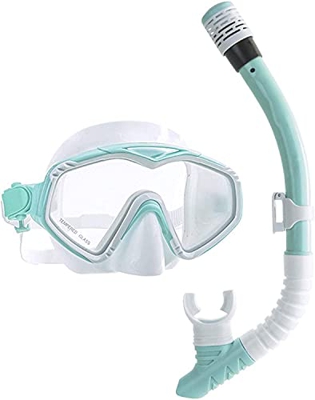 Juego De Esnórquel Completamente Seco para Buceo, Resistente Al Agua, De Alta Definición, Adecuado para La Respiración Facial, Adecuado para Adultos