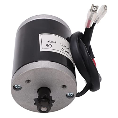 Kit de Conversión de Motor DC para Bicicleta, Cadena de Sección 25H98 24V 100W Kit de Motor Cepillado para Bicicleta de Alta Velocidad Carcasa de Meta