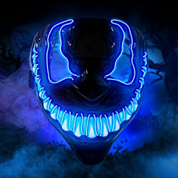 Selene Máscara LED de Halloween, máscara LED Purge con 3 modos de iluminación [silencioso], máscara de Halloween para Halloween, carnaval y disfraz de en oferta
