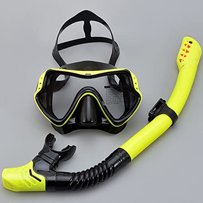 Conjunto De Máscara De Buceo Profesional Gafas Antiniebla con Tubo De Gafas De Snorkel Correa Ajustable para Mujeres Hombres Máscara De Natación para 