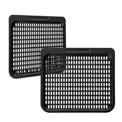Dasertoe 2 piezas de repuesto de bandeja de cocina, accesorios de rejilla de cocina de malla de 10 cuartos de galón, horno de freidora, apto para lava características