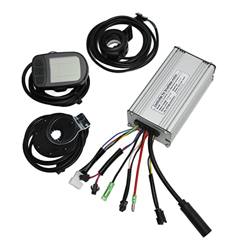 Pwshymi Kit de conversión de batería de bicicleta eléctrica, confiable 22A práctico controlador de onda cuadrada de bicicleta para motor de bicicleta  en oferta