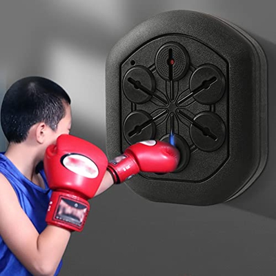 Música Electrónica Boxeo Wall Target Boxing Machine, Smart Boxing Machine Saco de boxeo, Equipo de entrenamiento Boxing Mat con Bluetooth, Practica la