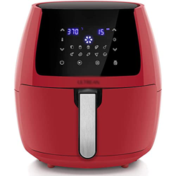 KJGLW Freidora de Aire Quart, freidoras eléctricas de Aire Caliente, Cocina sin Aceite con 10 presintonías, Pantalla táctil LCD Digital, Cesta Antiadh características