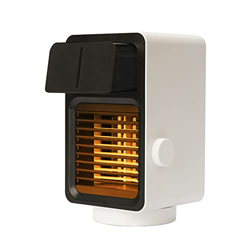 Mini Ventilador De Sobremesa 800W 400Ml Humidificador, Calentador Difusor Ajustable, 2 En 1 Calentador De Aire con Luz Nocturna 120 Grados, para La Of en oferta