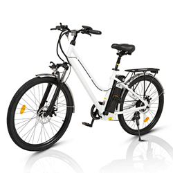 Bicicleta Electrica, 26'' Bici Electrica Montaña con Batería Extraíble de 36V 10Ah, Welocidad Máxima 25 km/h Bici Electrica, Shimano 7 Velocidad, Alca características