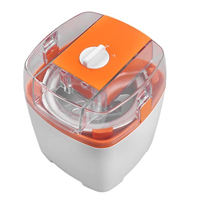 Tudin MáQuina de Helados para el Hogar, OperacióN con un BotóN, ProteccióN contra Vibraciones, 1500ml, Conveniente MáQuina AutomáTica para Hacer Helad