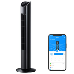 Govee Ventilador de Torre WiFi, Ventilador de Pie Oscilante de 75° con Alexa y Google Assistant, 8 Velocidades, 3 Modos de Ventilación, Temporizador 2 en oferta