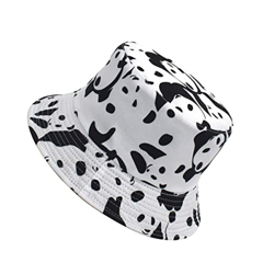 GALPADA Cartoon Girls Outdoor Plush Sun Summer Sunshaper Warmer Transpirable Cap Winter Hat Cow Women Warm Cubo Protección Elegante Patrón Fisherman L en oferta