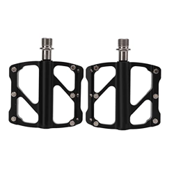 LYTDMSKY 1 par de Pedales de Plataforma Plana para Bicicleta, Bicicleta de Carretera de montaña de Aluminio Ultraligera con 3 rodamientos para Bicicle características