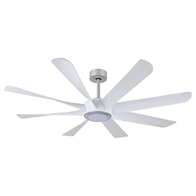 OFANTOP Ventilador de Techo Interior de 152cm con Kit de Luz LED Regulable y Control Remoto, Motor CC Silencioso, Ventilador de Techo con Función WiFi