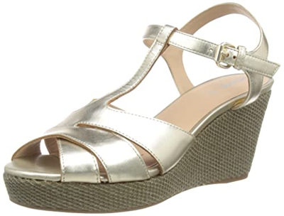 Geox D Soleil C, Sandalias para Mujer, Oro (Lt Gold) , 40 EU