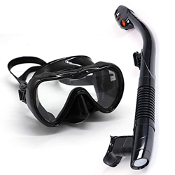 Juego De Esnórquel De Buceo Mejorado, Equipo De Esnórquel, Paquetes De Esnórquel De Respiración Libre Panorámica De 180 °, Vidrio Templado Antivaho Y  en oferta