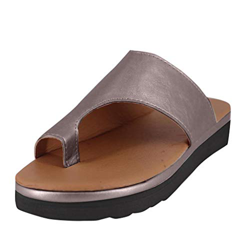 Sandalias Mujer Verano 2019 SHOBDW Sandalias Correctoras Juanetes Oferta Moda Pisos Cuñas Zapatos De Playa Con Punta Abierta Tobillo Zapatillas Sandal en oferta