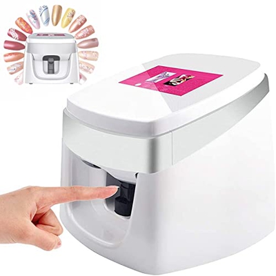 Impresora De UñAs, Impresora Inteligente Completa De Pintura En Color 3D, Impresora De UñAs Digital PortáTil, 7 Soporte De Pantalla TáCtil WiFi/DIY/US