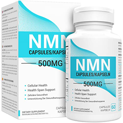 NMN Suplementos con Fuerza Máxima | 500 mg por Cápsula | Potentes Niveles de Boost NAD+ para Apoyar el Rendimiento Mental y Antienvejecimiento | Suple en oferta