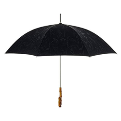 GUDLAK Paraguas Grande Plegable Sombrilla Elegante Sombrilla de jardín Ligera con Mango de Madera características