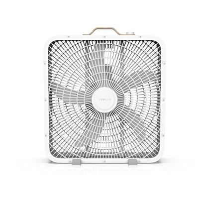 Newlux-Ventilador Industrial de Suelo BoxPro W1300 (20") 5 Aspas con 3 Vel. (1150rpm), Marco de Aluminio y Motor de Cobre. Ventilador de Suelo con Rej