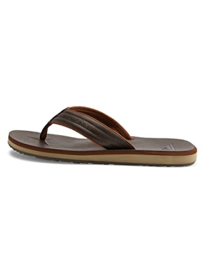 Quiksilver Carver Nubuck-Sandals For Men, Zapatos de Playa y Piscina Hombre, Marrón (Demitasse-Solid Ctk0), 47 EU