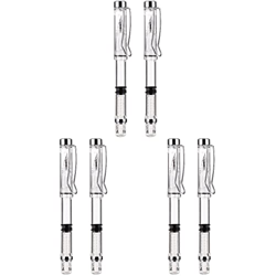 NUOBESTY 6 Uds. Bolígrafos de Tinta Transparentes Bolsillo de Caligrafía Fina Mini Oficina de Negocios Transparente con Adultos para Absorbente de Plu características
