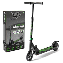Xootz Patinete eléctrico para Adultos y niños, portátil, Ligero, Plegable, con Peso máximo de 100 kg, Electro, Negro, Talla única características